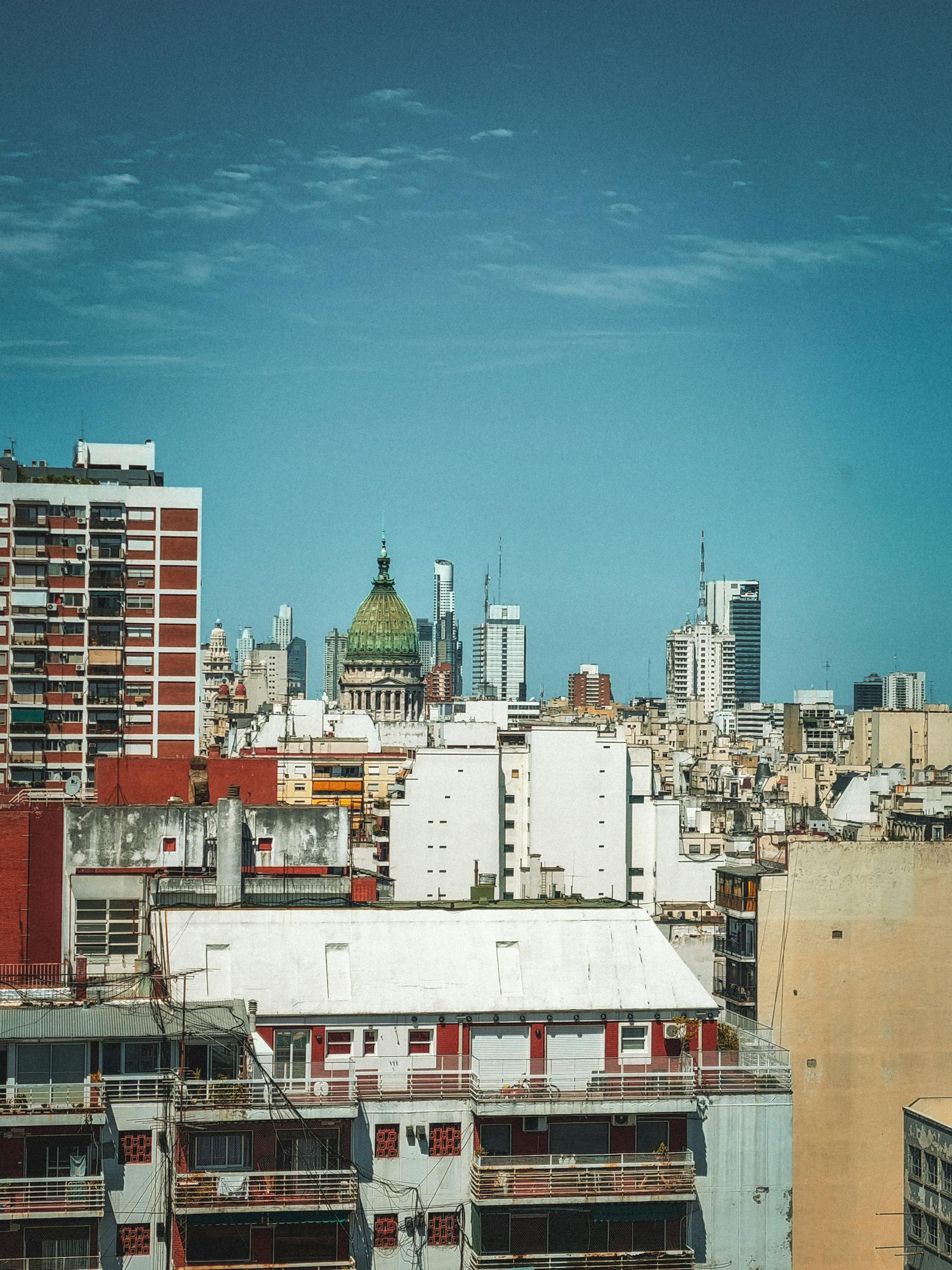 Buenos Aires skyline with modern residential towers
